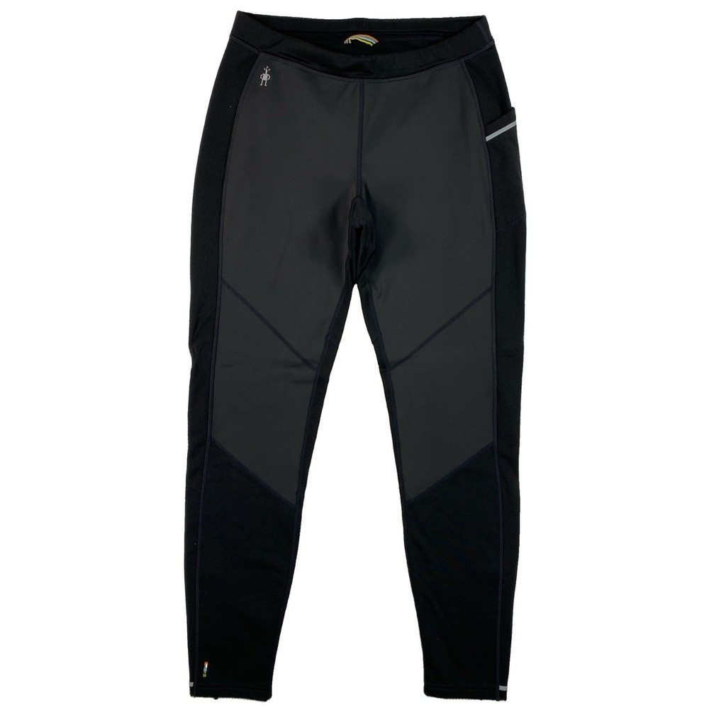 Smartwool Merino Sport Wind Tight Pants Men's Medium Black Merino Wool Blend